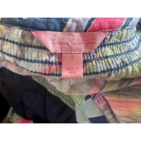 Lilly Pulitzer Size Small Sleeveless Cotton‎ Essie Dress Indigo Sea Dreamin - Picture 4 of 5